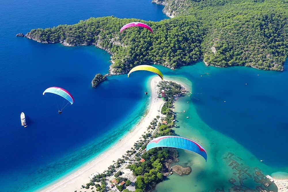 Fethiye'de Yamaç Paraşütü