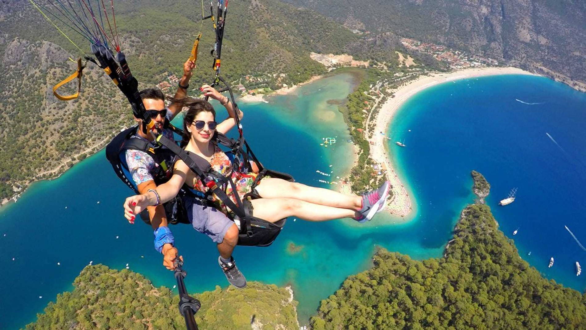 Fethiye'de Yamaç Paraşütü