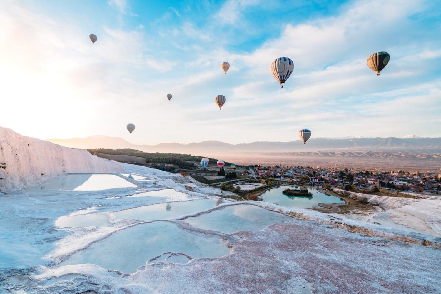 Hot Air Balloon in Pamukkale