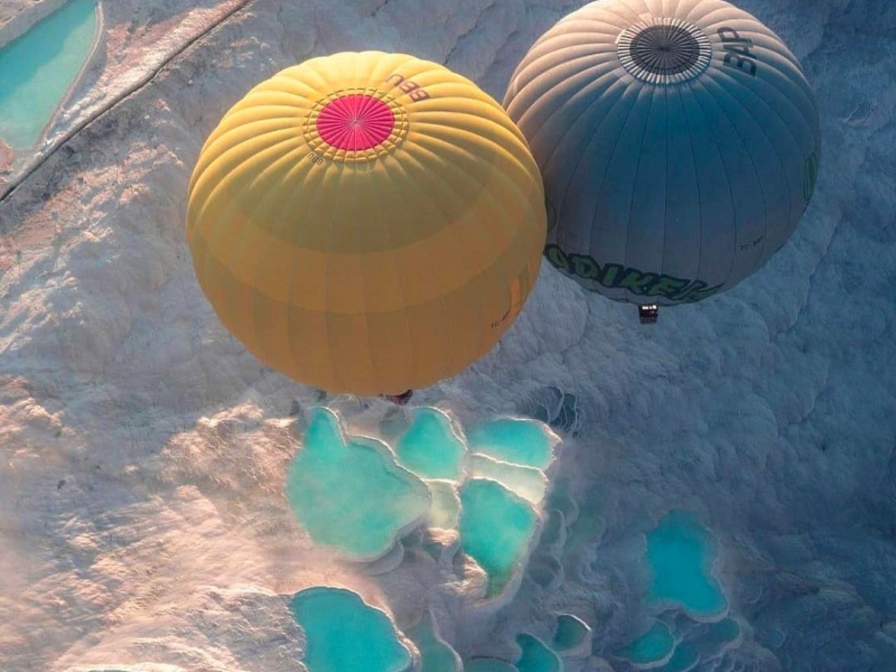 Hot Air Balloon in Pamukkale